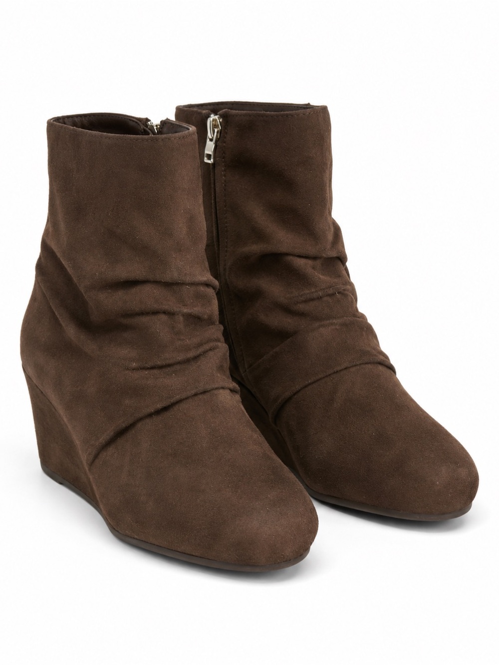 London Fog Wedge Ankle Booties sz 6.5 NEW # box 883